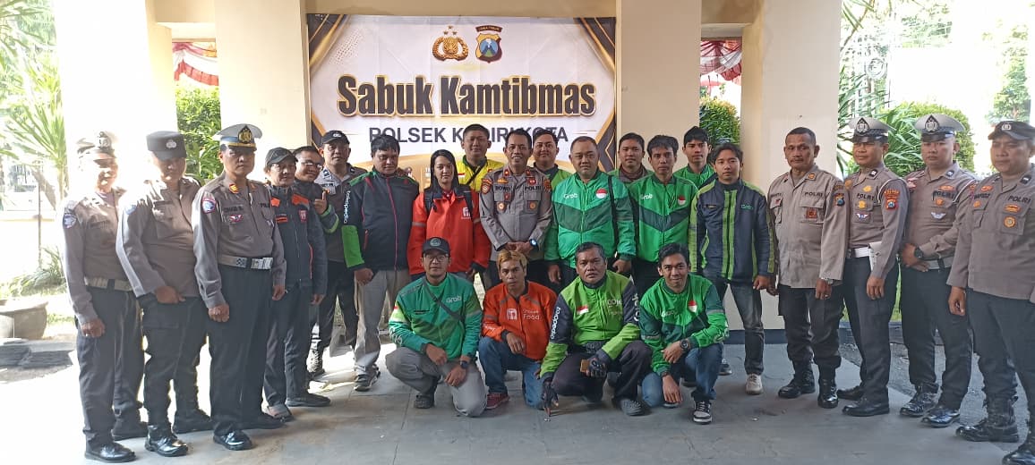 Mbminvestigasi.com | Polsek Kediri Kota Bentuk “Sabuk Kamtibmas”, Gandeng Ojol Jadi Mitra Informasi Keamanan
