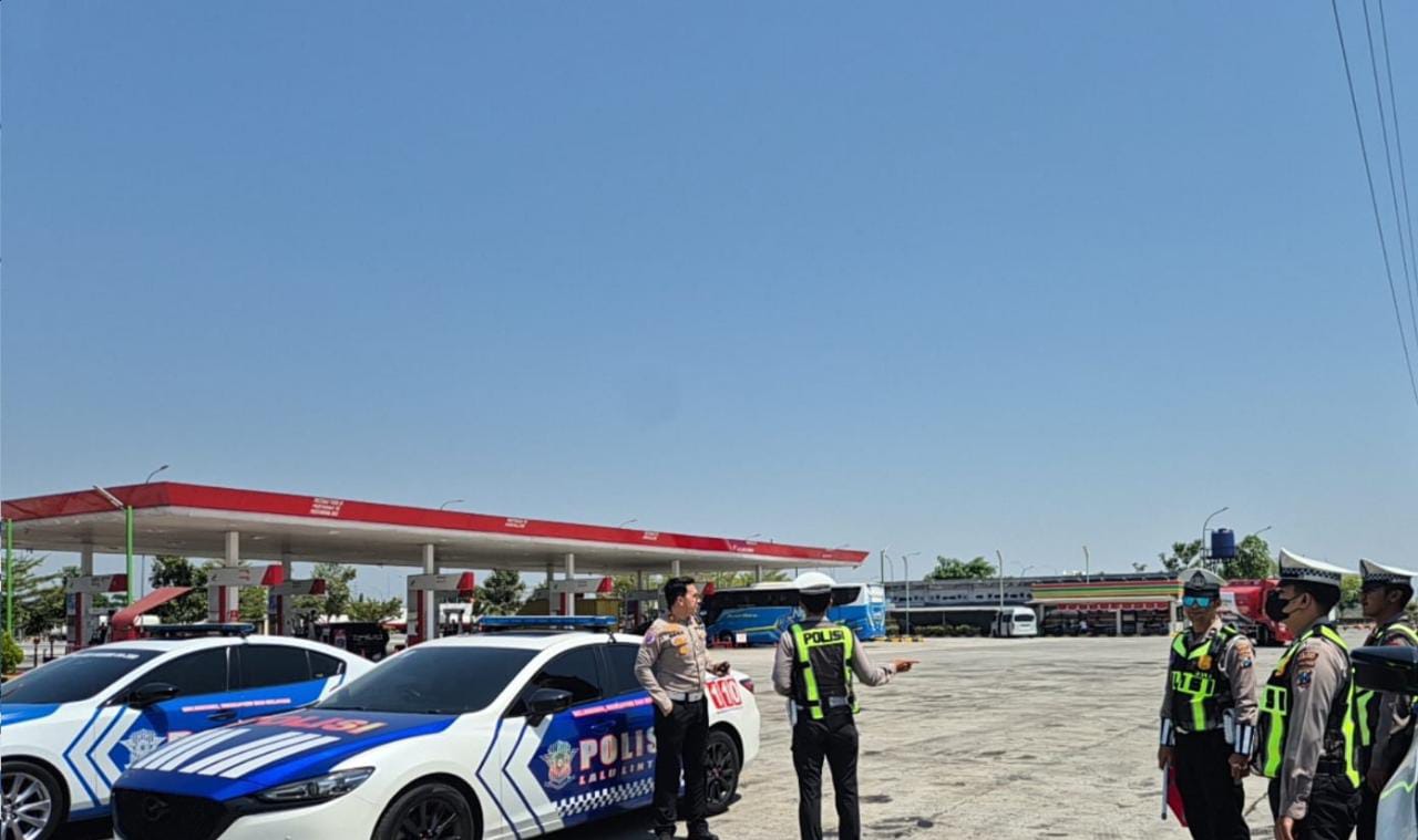 Mbminvestigasi.com | Polres Ngawi Siapkan Layanan Pengamanan Overland Lintas Negara di Rest Area Tol 575A