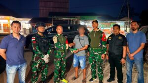 Mbminvestigasi.com | Gagalkan Peredaran Senjata Ilegal, Sweeping Gabungan Satgas Yonarmed 13/Nanggala dan Bea Cukai Nanga Badau Amankan 1 Pucuk Senjata Rakitan beserta 4 Butir Munisi