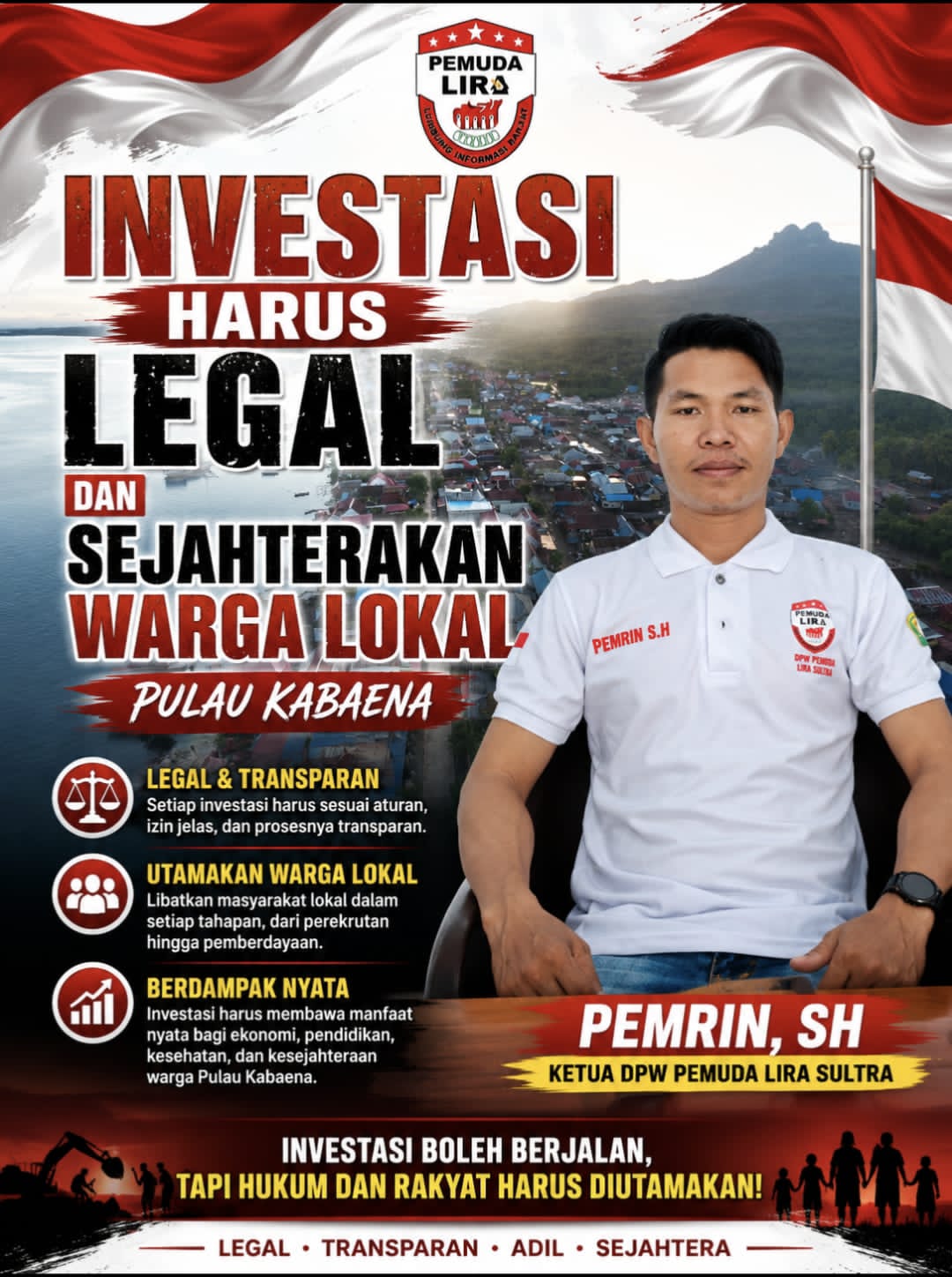 Mbminvestigasi.com | Pemuda LIRA Sultra Apresiasi Hasil RDP DPRD Bombana, Dorong Investasi Tetap Berjalan Tetapi Harus Berpihak pada Masyarakat