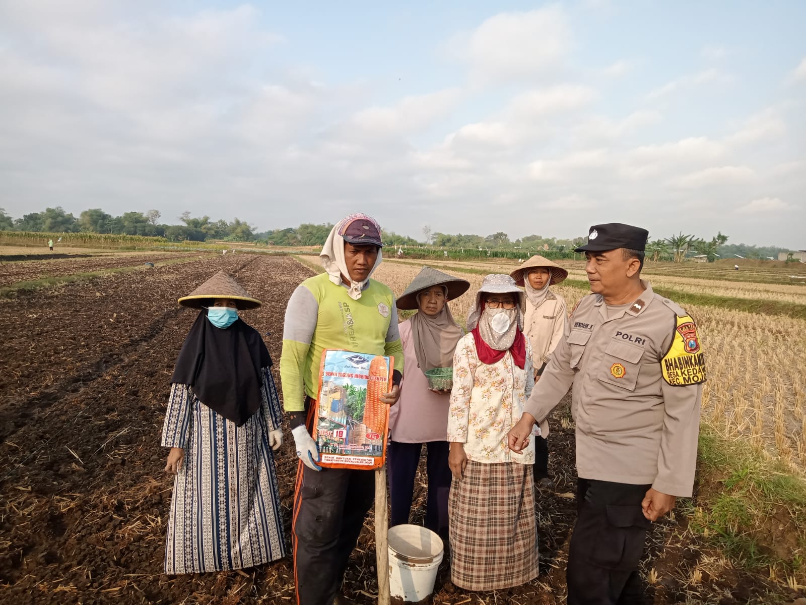 Mbminvestigasi.com | Benih Unggul, Harapan Panen Melimpah: Bhabinkamtibmas Kedawung Dampingi Petani Mbminvestigasi.com | Benih Unggul, Harapan Panen Melimpah: Bhabinkamtibmas Kedawung Dampingi Petani