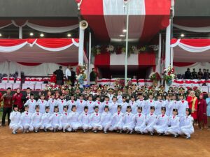 Mbminvestigasi.com | Jaga Semangat Persatuan, Kapolres Kediri Kota Hadiri Upacara Penurunan Bendera di Stadion Brawijaya