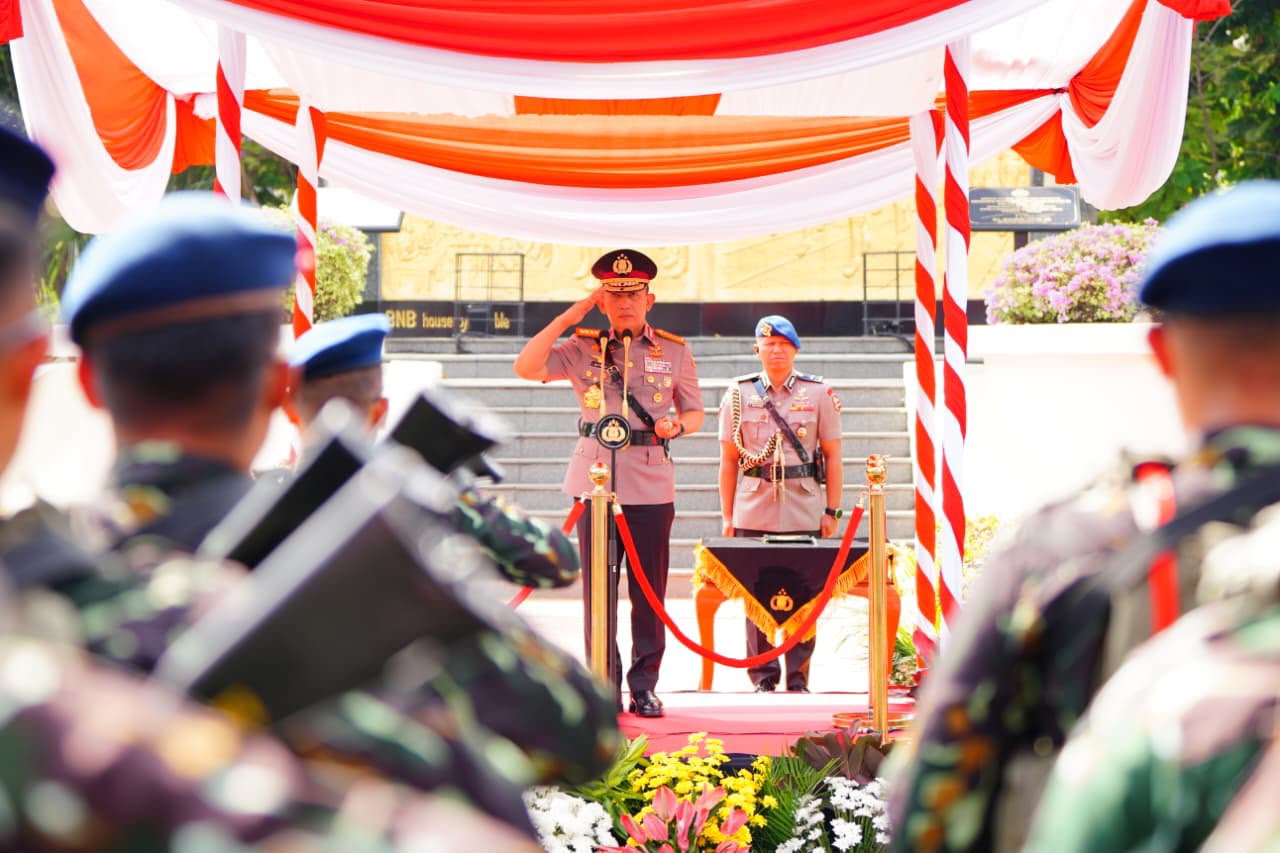 Mbminvestigasi.com | Kapolri Pimpin Upacara Hari Juang Polri 2026 di Surabaya, Kobarkan Semangat Perjuangan Polri untuk Mewujudkan Kemajuan Bangsa