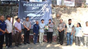 Mbminvestigasi.com | Polresta Malang Kota Kirim Bantuan Logistik Kemanusiaan Gandeng JKJT di Posko Peduli NTT