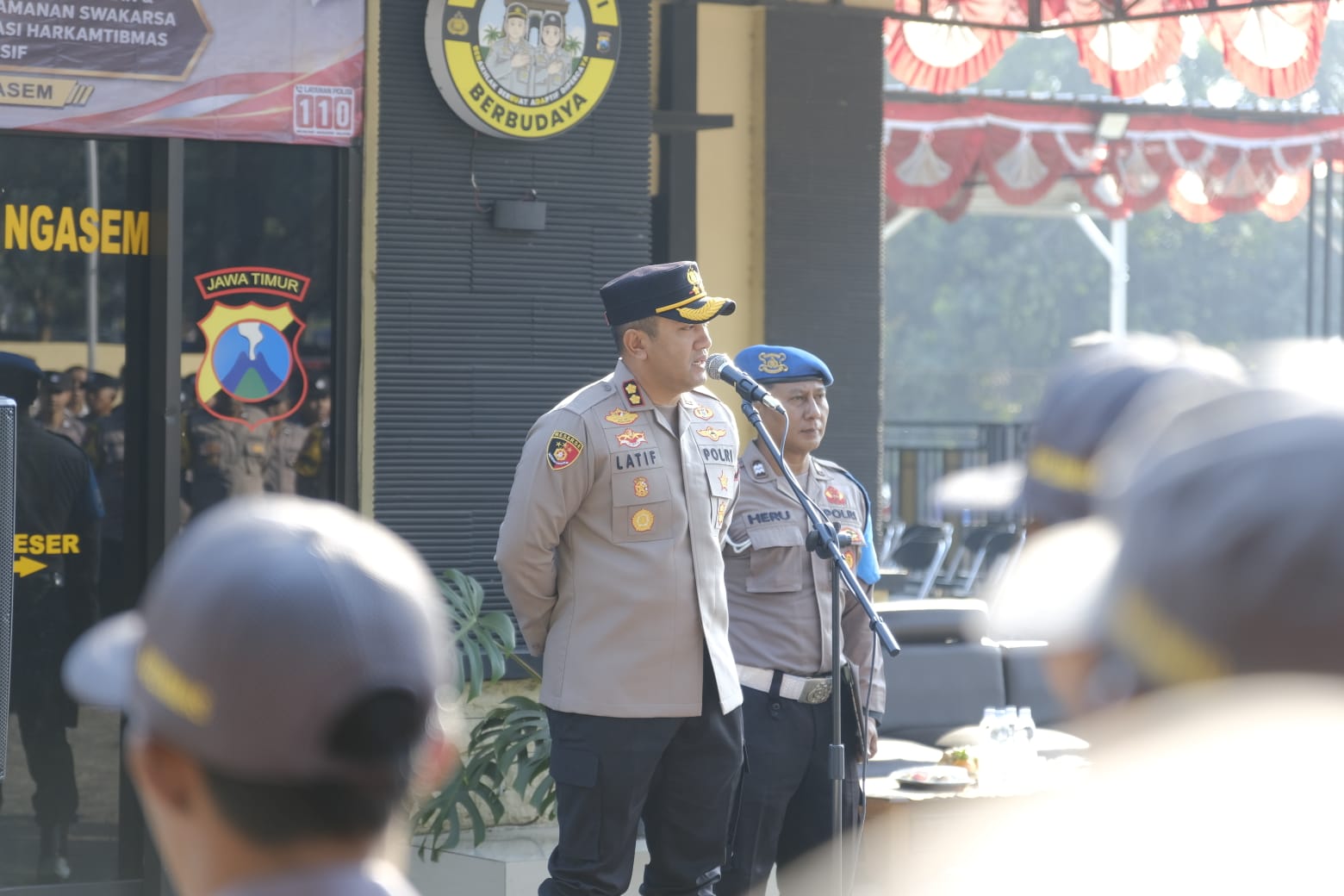 Mbminvestigasi.com | Jaga Kediri Tetap Kondusif, Polres Kediri Perkuat Deteksi Dini lewat Sabuk Kamtibmas