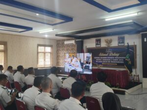 Mbminvestigasi.com | Lapas Warungkiara Ikuti Pengarahan Direktur Jenderal Pemasyarakatan, Perkuat Komitmen Pengamanan dan Tata Kelola Pemasyarakatan