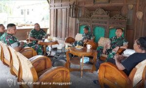 Mbminvestigasi.com | Danyonif TP 449/SH Kunjungi Romo Hartono Tokoh Masyarakat dan Budayawan