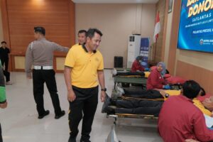 Mbminvestigasi.com | Olahraga Bersama hingga Baksos untuk Ojol Semarakkan HUT Lalu Lintas ke-71 Polres Kediri