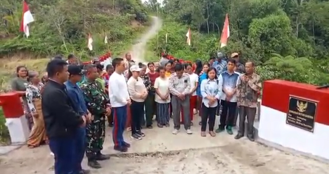 Mbminvestigasi.com | Jembatan Beton Aek Maranti Rampung 100 Persen, 450 Warga Kini Punya Akses Lebih Lancar