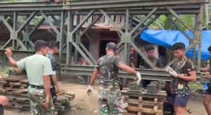 Mbminvestigasi.com | Jembatan Modular di Desa Sihare'o III Nias Capai 64,5 Persen