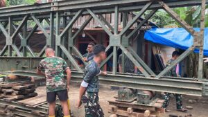 Mbminvestigasi.com | Jembatan Modular di Desa Sihare'o III Nias Capai 64,5 Persen
