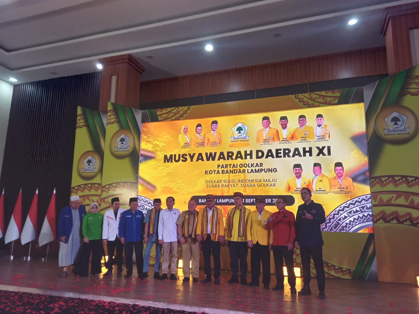 Mbminvestigasi.com | Musda XI Golkar Bandar Lampung Resmi Dibuka, Aprozi Alam Tekankan Program dan Target 2029
