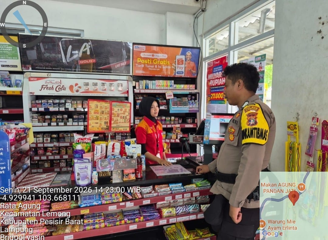 Mbminvestigasi.com | Bhabinkamtibmas Pekon Rata Agung Ajak Warga Bersama Jaga Kamtibmas