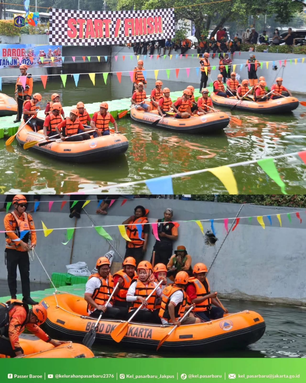Mbminvestigasi.com | Wali Kota Jakarta Pusat Buka Festival KORMI dan Lomba Dayung Passer Baroe di Kali Ciliwung Pasar Baru