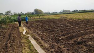 Mbminvestigasi.com | Lahan Tak Harus Luas, Bhabinkamtibmas Polsek Tarokan Dorong Warga Perkuat Ketahanan Pangan