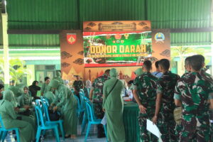 Mbminvestigasi.com | Peringati Hut TNI dan Hut Kodam IV/Dip, Kodim Sragen gelar Donor Darah