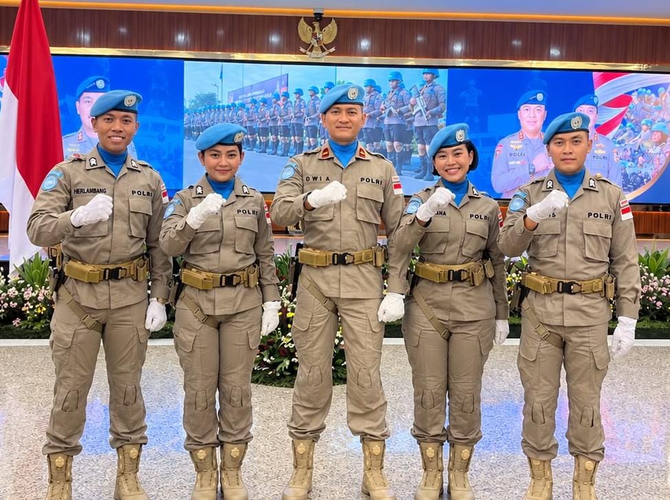 Mbminvestigasi.com | Lima Personel Polda Jatim Siap Jalankan Misi Perdamaian PBB di Afrika Tengah