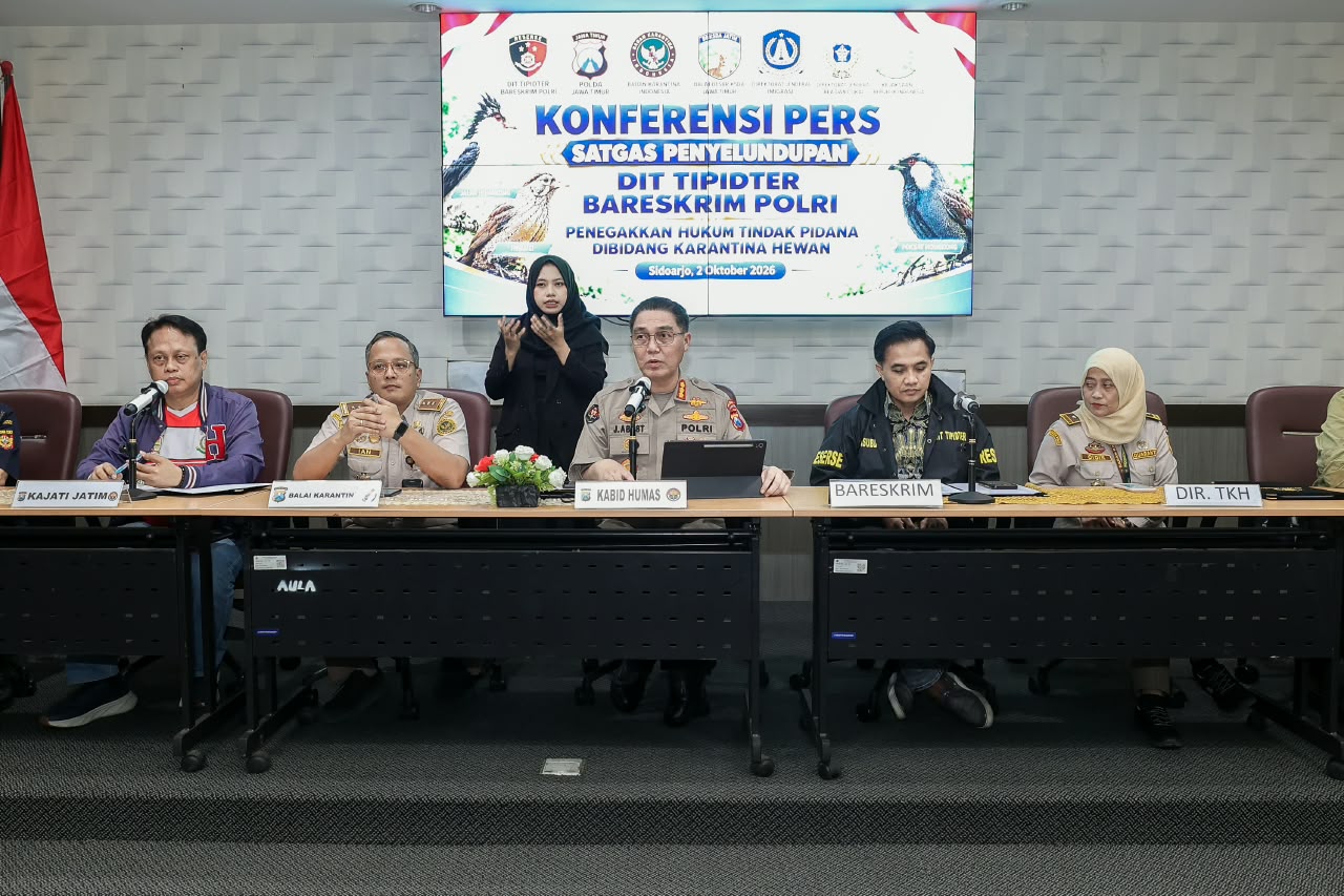 Mbminvestigasi.com | Bareskrim Polri Ungkap Dugaan Penyelundupan Ribuan Burung Tanpa Dokumen Karantina di Sidoarjo, Dua WNA Vietnam Jadi Tersangka