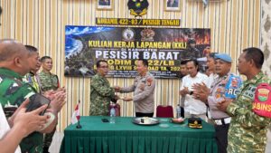 Mbminvestigasi.com | HUT ke-81 TNI, Polsek Pesisir Tengah Sambangi Koramil Perkuat Sinergitas TNI-Polri