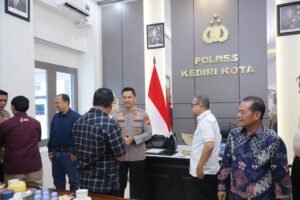 Mbminvestigasi.com | Perkuat Sinergi dan Kepedulian Sosial, DBK Silaturahmi dengan Kapolres Kediri Kota