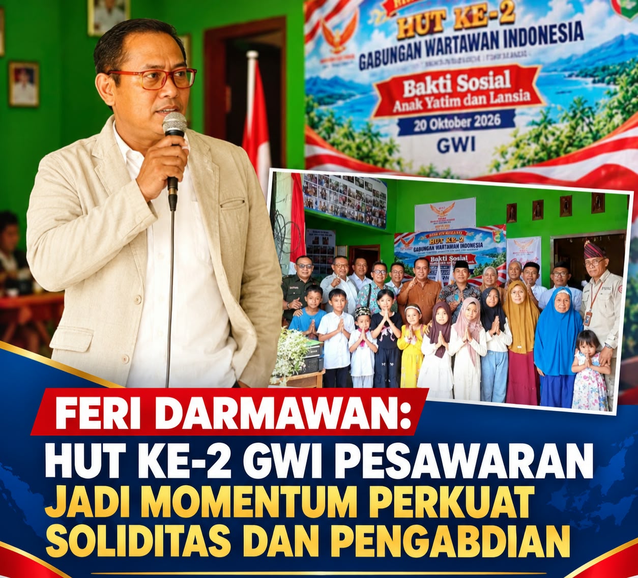 Mbminvestigasi.com | FERI DARMAWAN: HUT KE-2 GWI PESAWARAN JADI MOMENTUM PERKUAT SOLIDITAS DAN PENGABDIAN Mbminvestigasi.com | FERI DARMAWAN: HUT KE-2 GWI PESAWARAN JADI MOMENTUM PERKUAT SOLIDITAS DAN PENGABDIAN