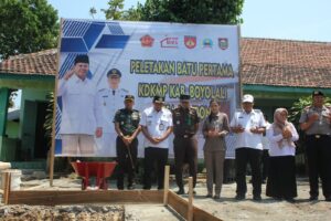 Mbminvestigasi.com | Dandim dan Bupati Boyolali Letakkan Batu Pertama Pembangunan KDKMP Desa Sambon, Warga Sambut Penuh Harapan
