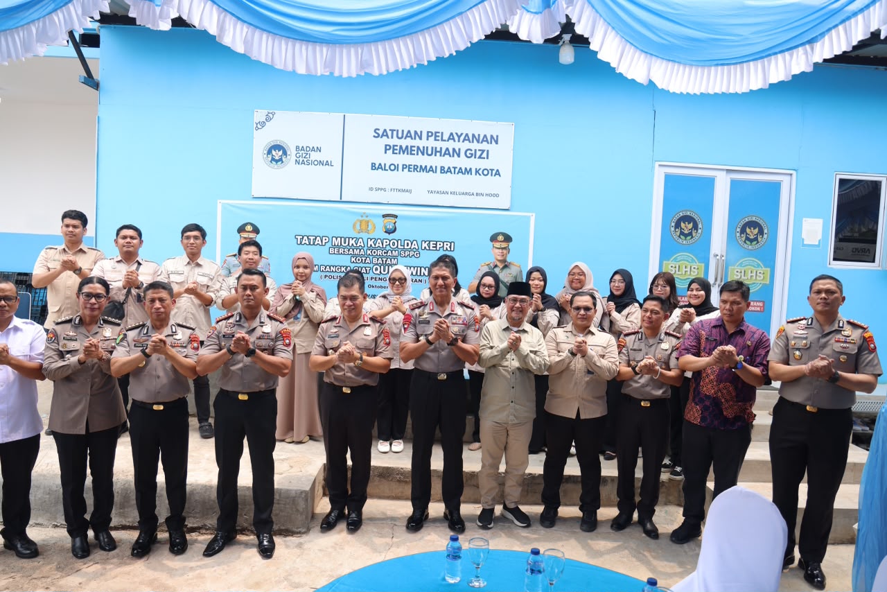 Mbminvestigasi.com | KAPOLDA KEPRI DAN 12 KORWIL SPPG BATAM PERKUAT PENGAWASAN MBG, UTAMAKAN TENAGA KERJA LOKAL Mbminvestigasi.com | KAPOLDA KEPRI DAN 12 KORWIL SPPG BATAM PERKUAT PENGAWASAN MBG, UTAMAKAN TENAGA KERJA LOKAL