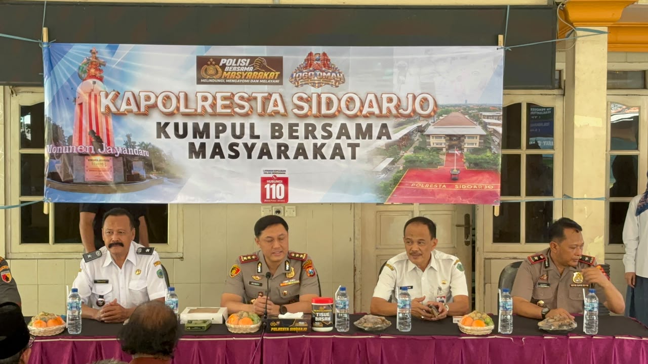 Mbminvestigasi.com | Kapolresta Sidoarjo Gelar Silaturahmi Kamtibmas, Perkuat Sinergi dan Semangat Polisi Bersama Masyarakat Mbminvestigasi.com | Kapolresta Sidoarjo Gelar Silaturahmi Kamtibmas, Perkuat Sinergi dan Semangat Polisi Bersama Masyarakat