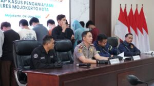 Mbminvestigasi.com | Polres Mojokerto Kota Amankan 21 Pemuda Diduga Serang Angkringan di Magersari