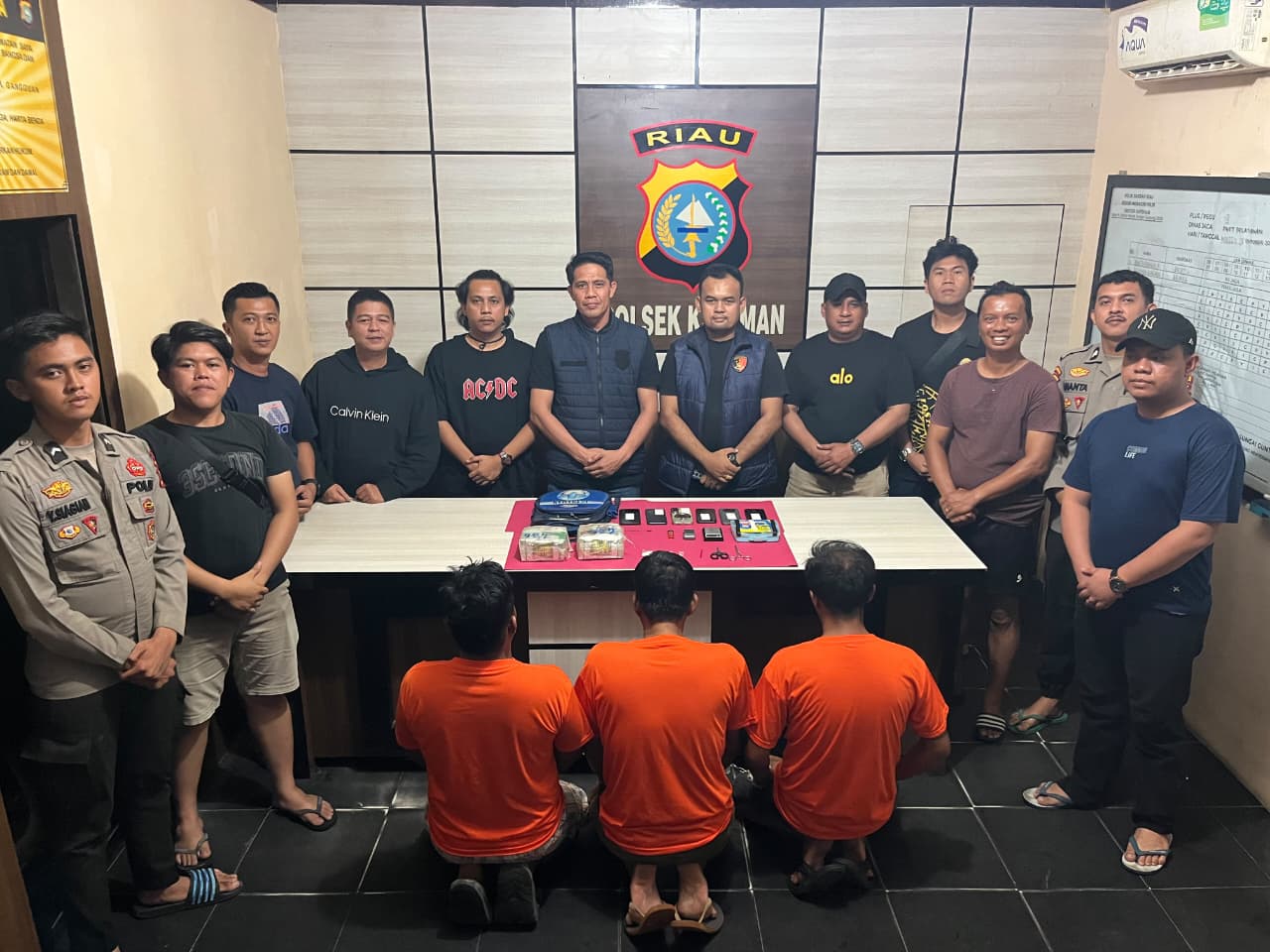Mbminvestigasi.com | PERSONEL BRIMOB POLDA KEPRI BKO PT SAMBU GROUP BERSAMA POLSEK KATEMAN UNGKAP DUGAAN PEREDARAN SABU 2 KILOGRAM