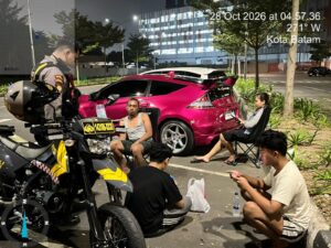 Mbminvestigasi.com | JAGA RUANG PUBLIK AMAN, PATROLI DITSAMAPTA POLDA KEPRI SAMBANGI TITIK RAWAN