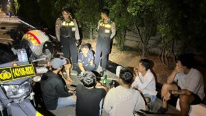 Mbminvestigasi.com | JAGA RUANG PUBLIK AMAN, PATROLI DITSAMAPTA POLDA KEPRI SAMBANGI TITIK RAWAN