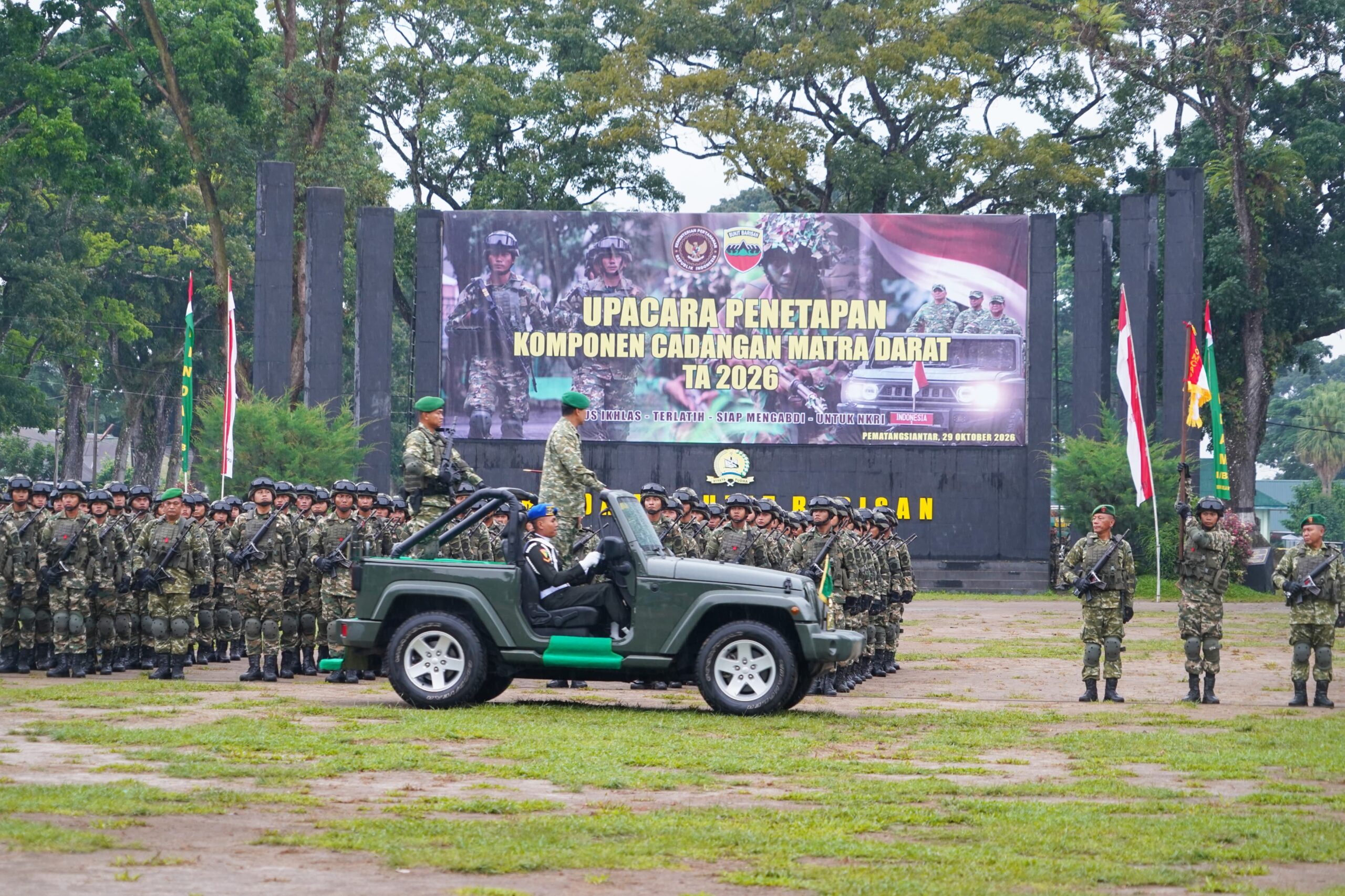 Mbminvestigasi.com | Pangdam I/BB Hadiri Upacara Komcad Matra Darat 2026 di Pematangsiantar