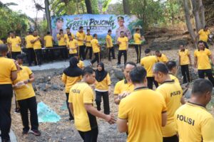 Mbminvestigasi.com | Polres Pasuruan Gelar Olahraga Bersama dan Green Policing, Bersihkan Sungai Bekacak