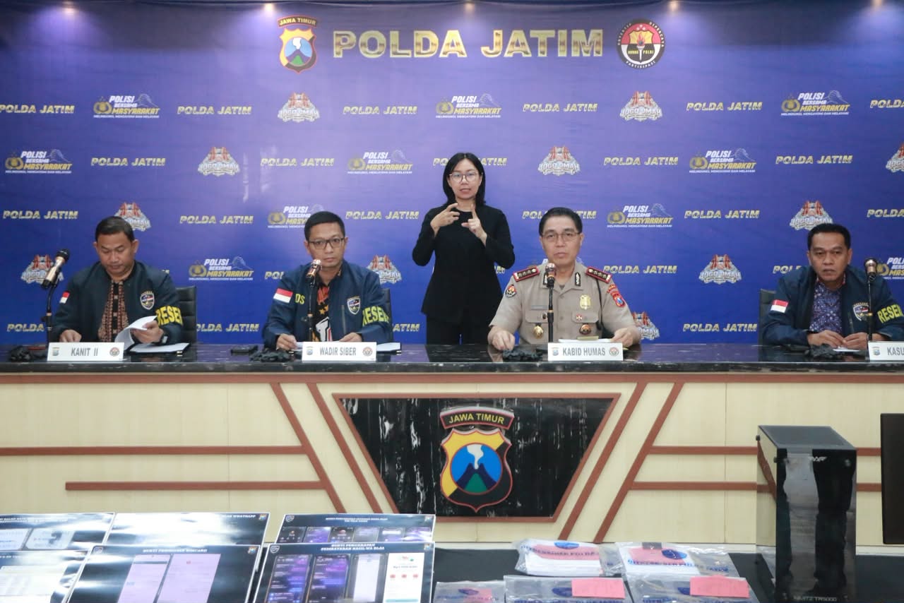 Mbminvestigasi.com | Polda Jatim Ungkap Sindikat Jual Beli Akun Bodong hingga Promosi Judi Online Kamboja